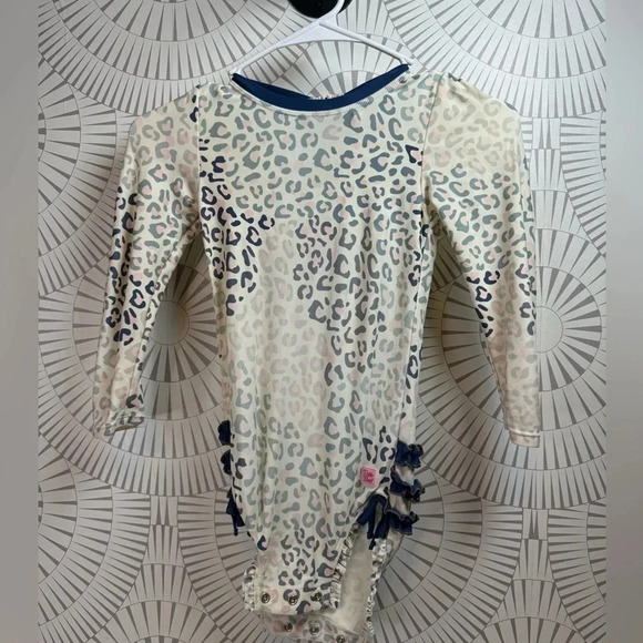 Ruffle Butt‎ Girls Leopard One Piece Rash guard Swimsuit 3T - Picture 1 of 5